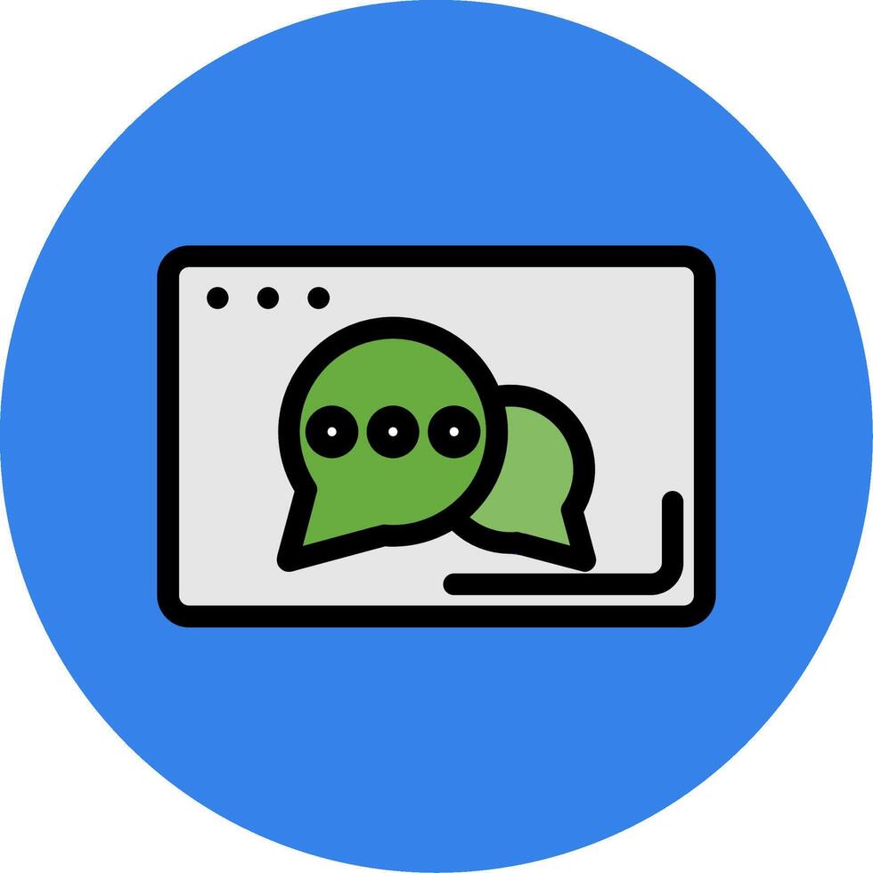 Chat Colorful Icon vector