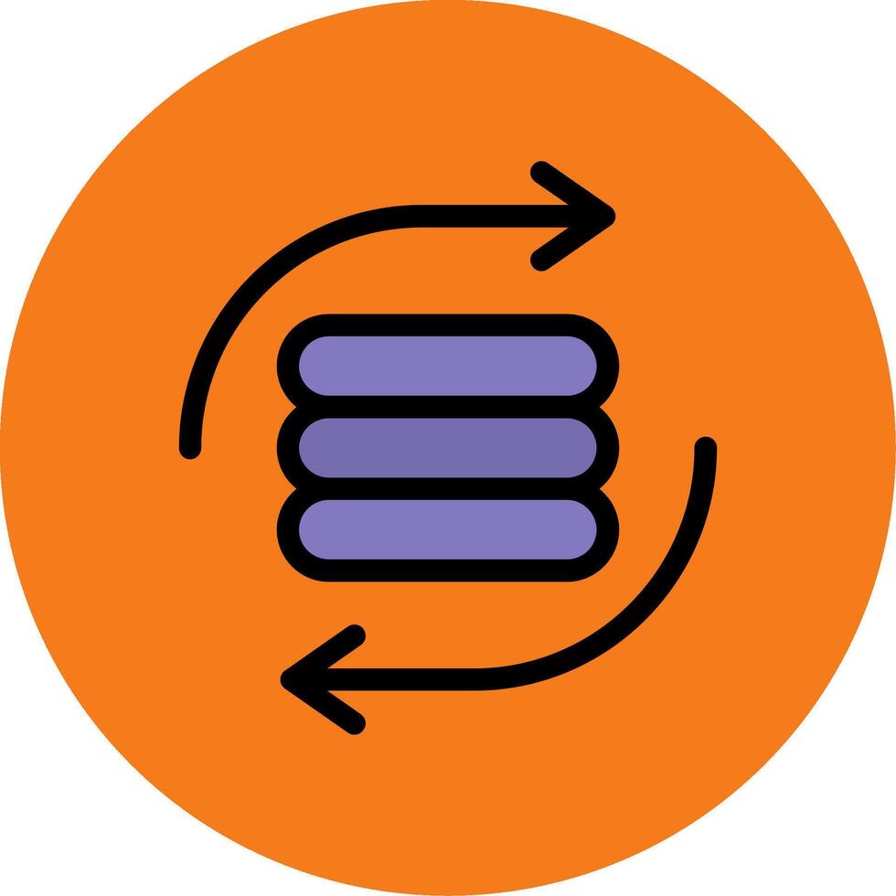 Exchange Colorful Icon vector
