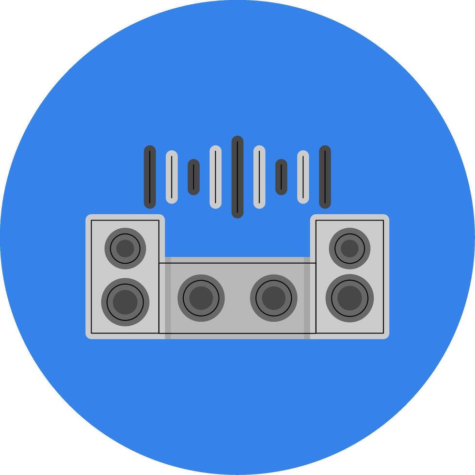 Dj Mixer Colorful Icon vector