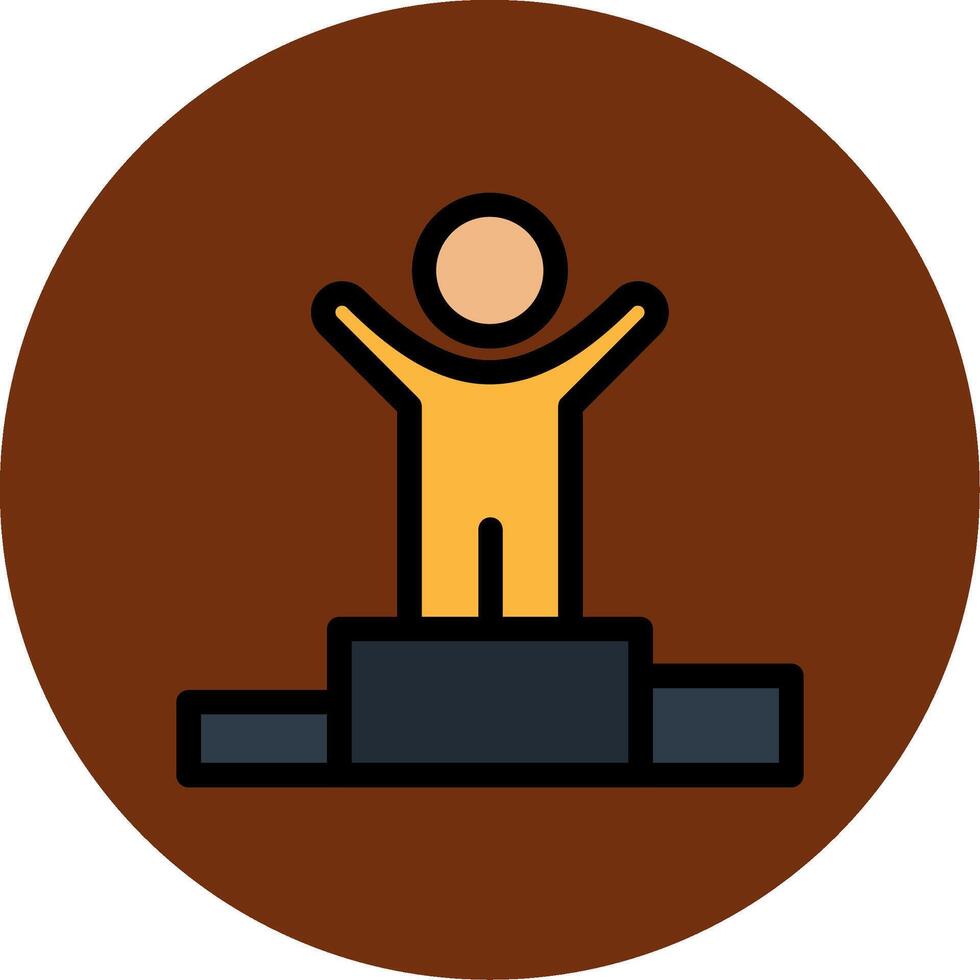 Winner Colorful Icon vector