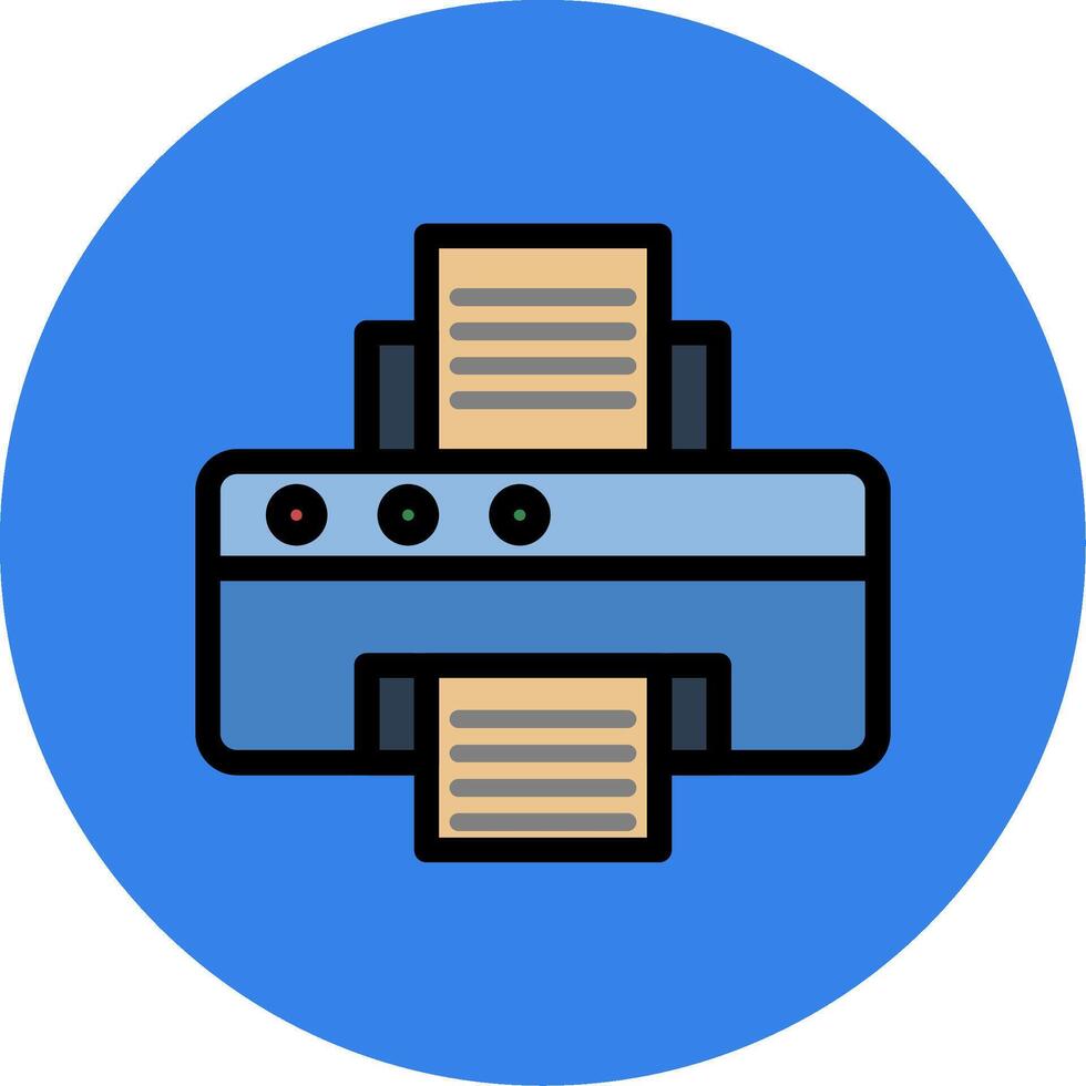 Printer Colorful Icon vector