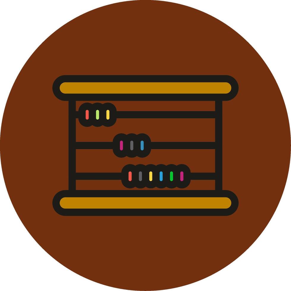 Abacus Colorful Icon vector