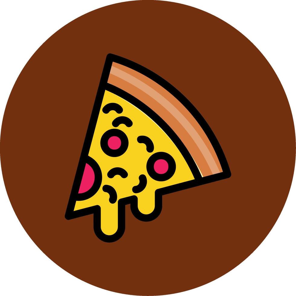 Pizza Colorful Icon vector