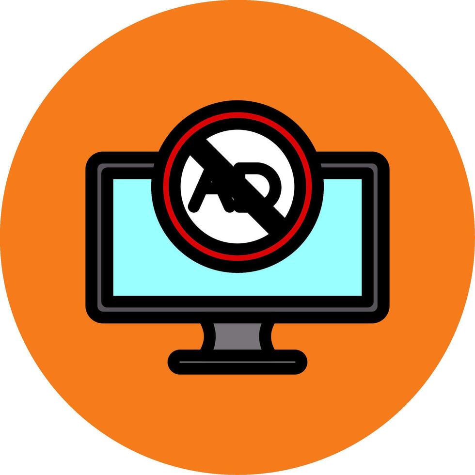Ad Blocker Colorful Icon vector