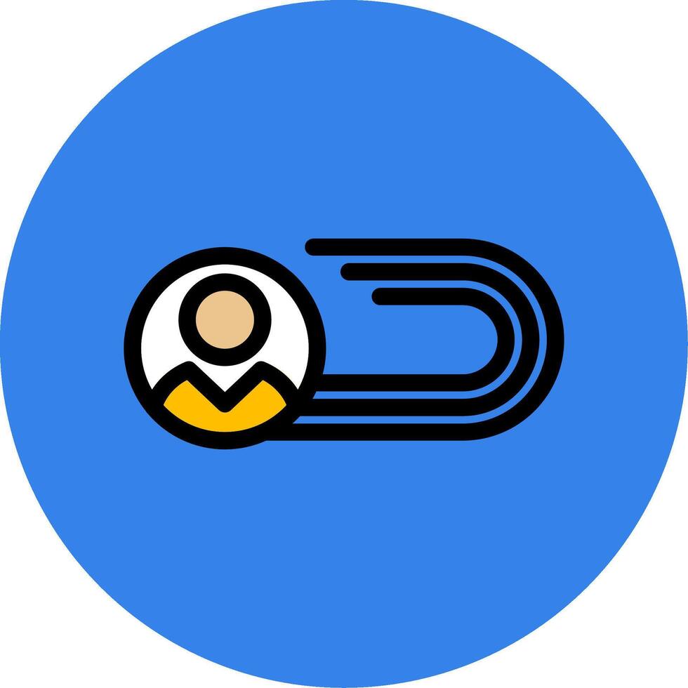 Returning Visitor Colorful Icon vector
