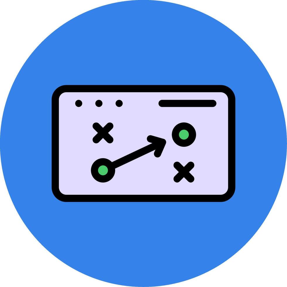 Strategy Colorful Icon vector