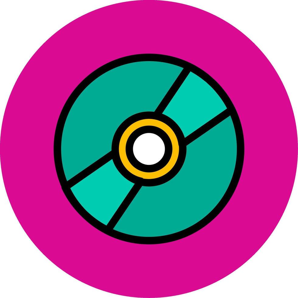 Cd Colorful Icon vector