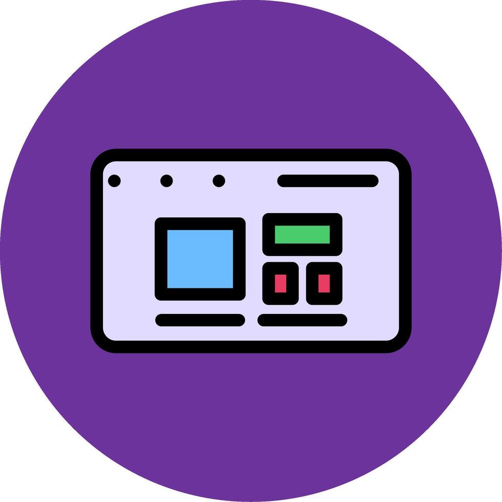 Responsive Design Colorful Icon vector