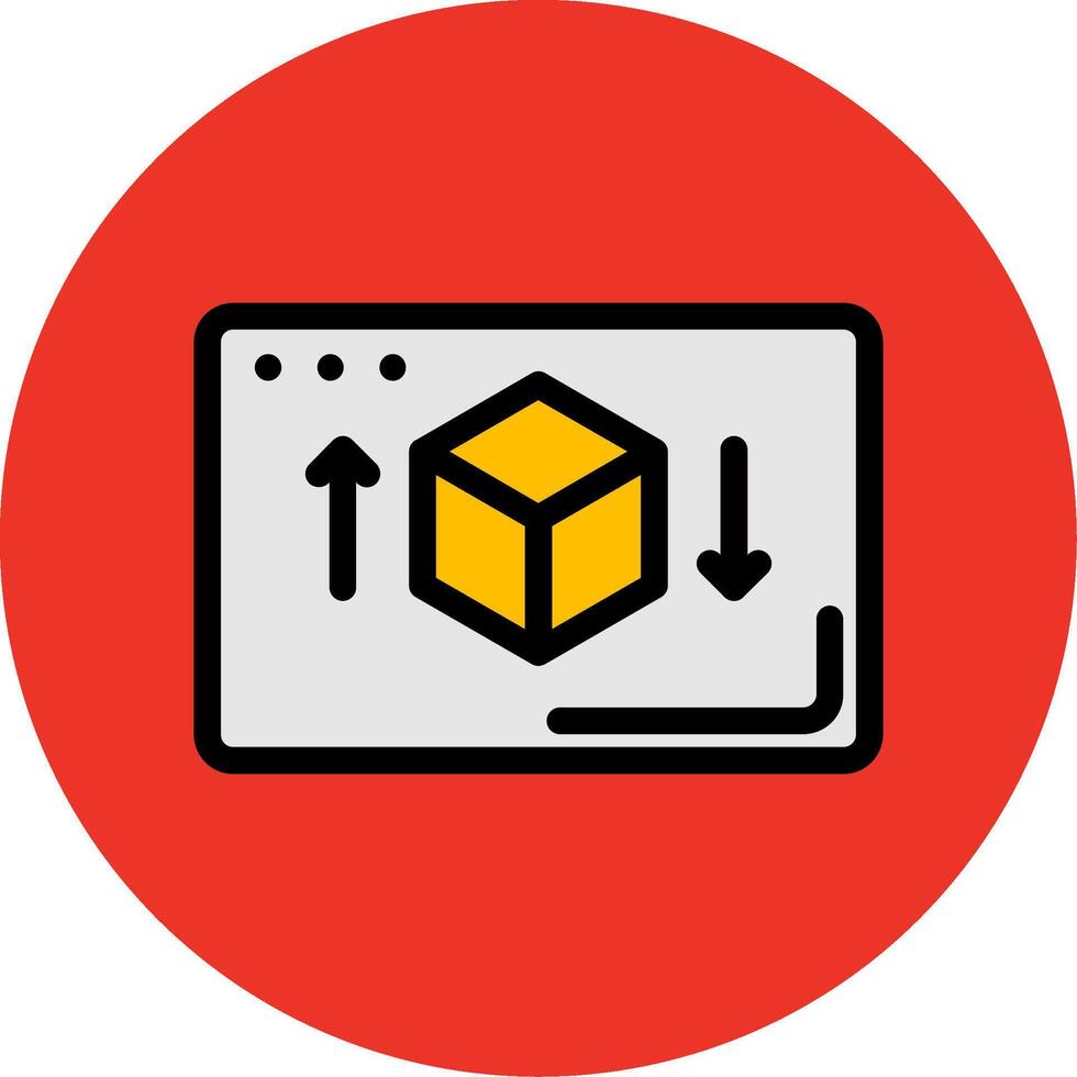 3d Colorful Icon vector