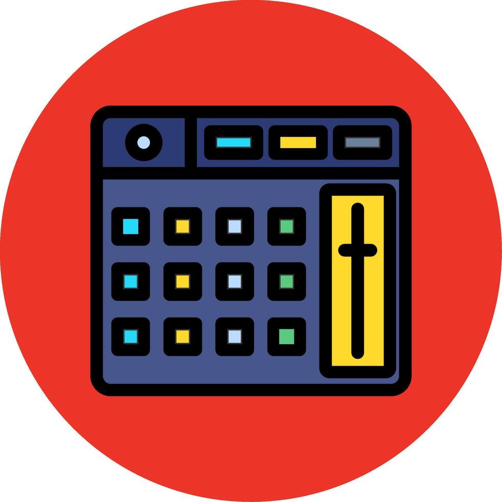 Launchpad Colorful Icon vector