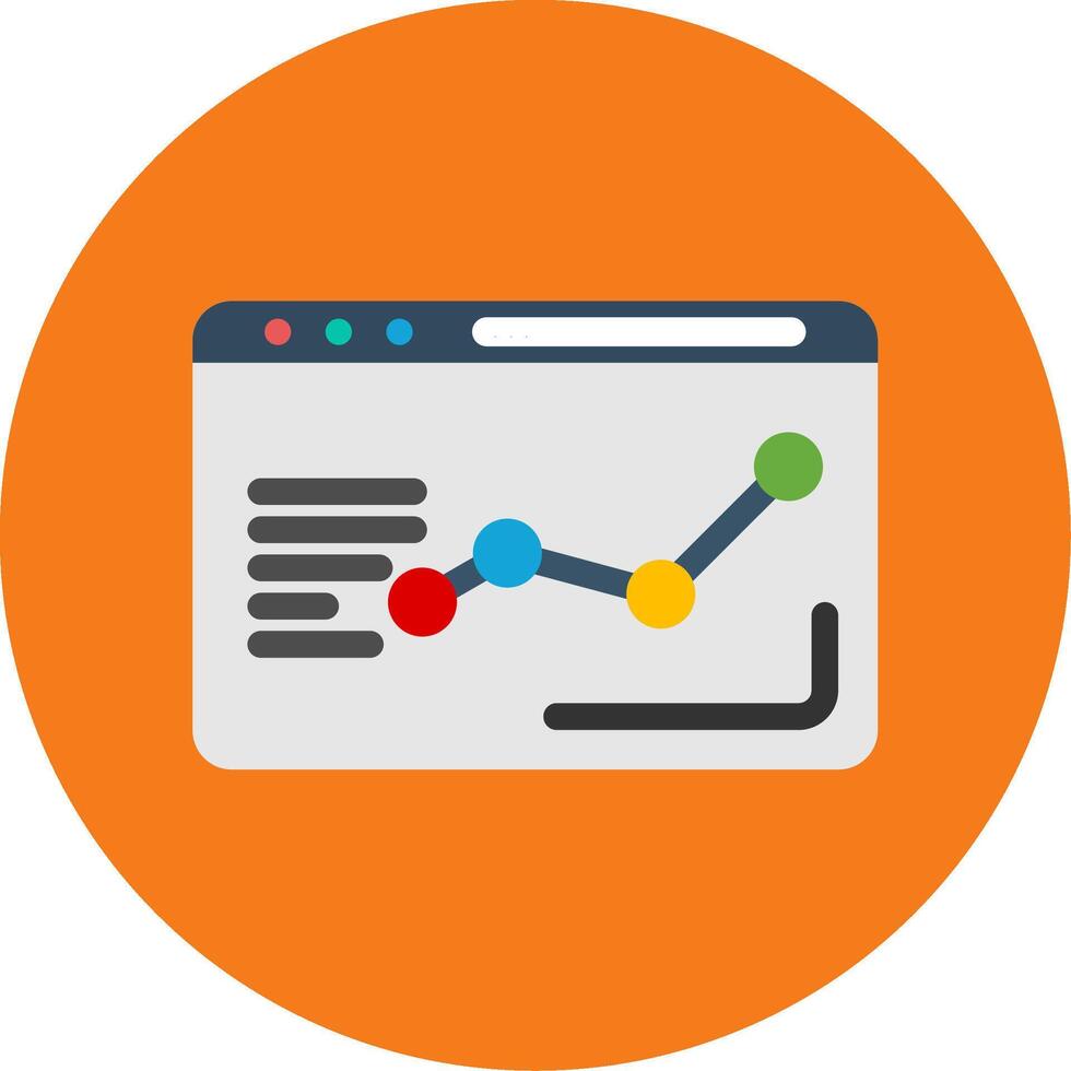 Analytics Colorful Icon vector