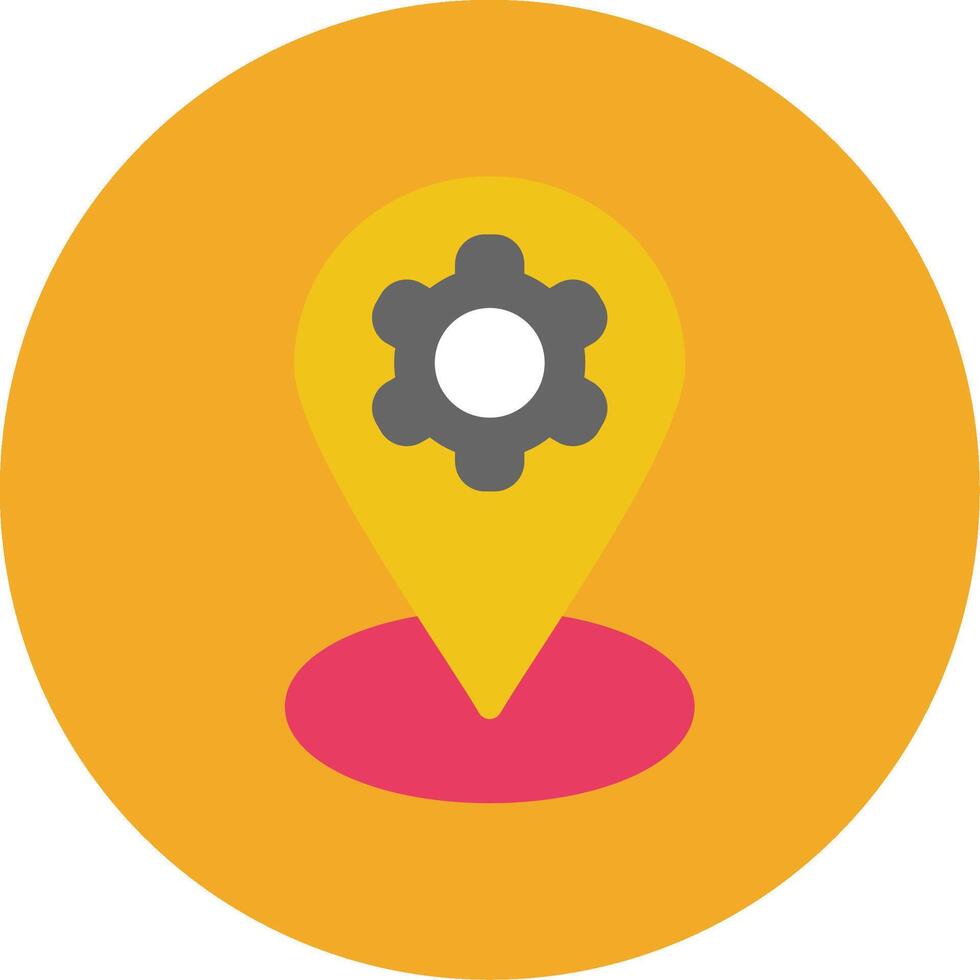 Location Mark Colorful Icon vector