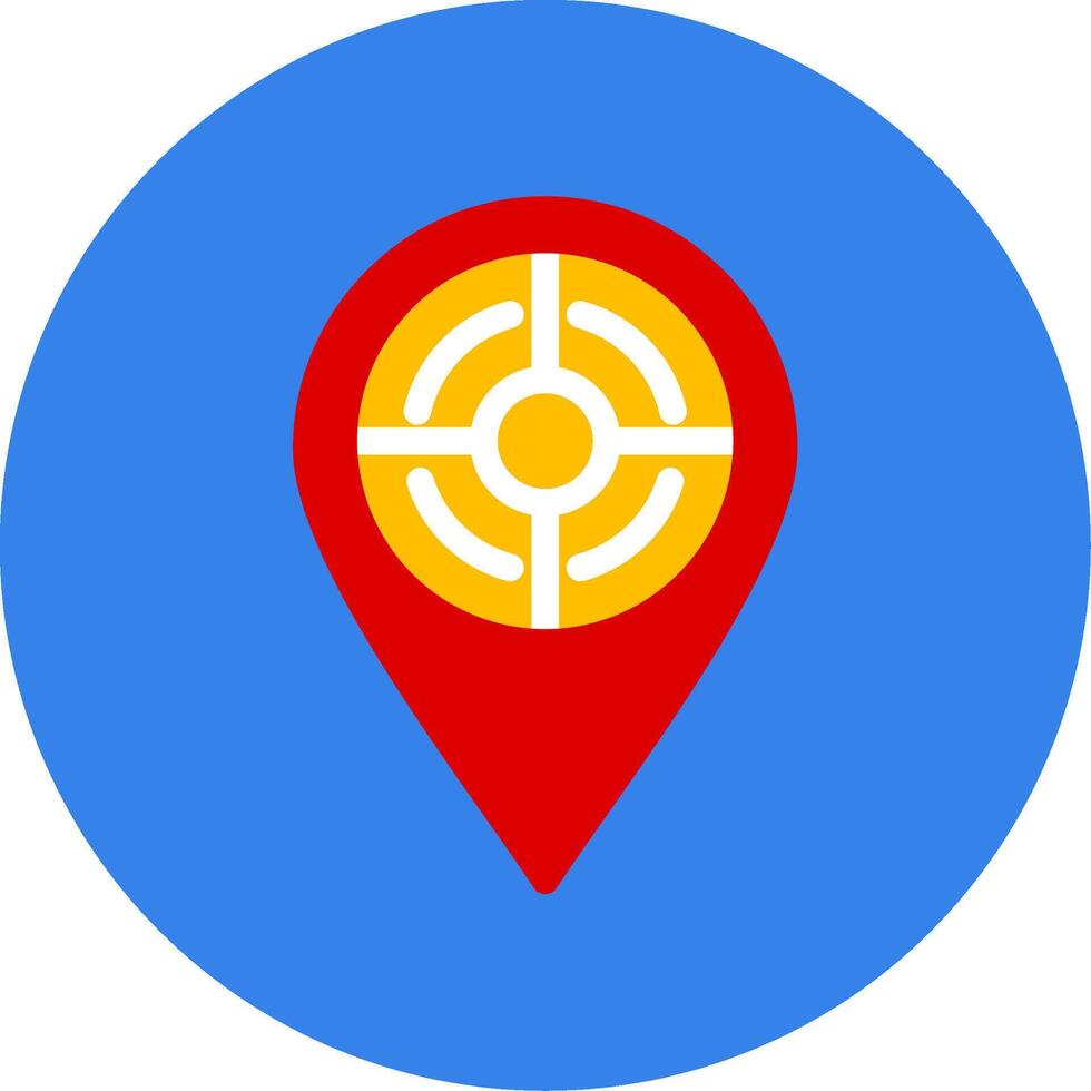Location Colorful Icon vector