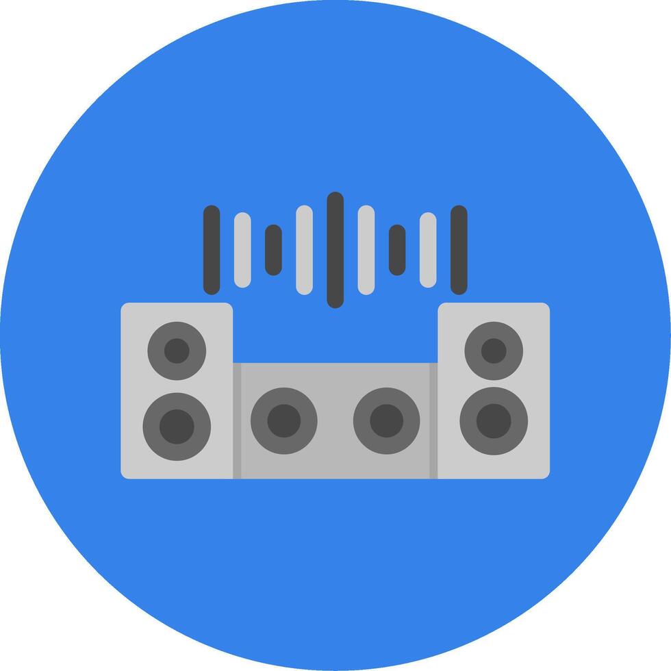 Dj Mixer Colorful Icon vector