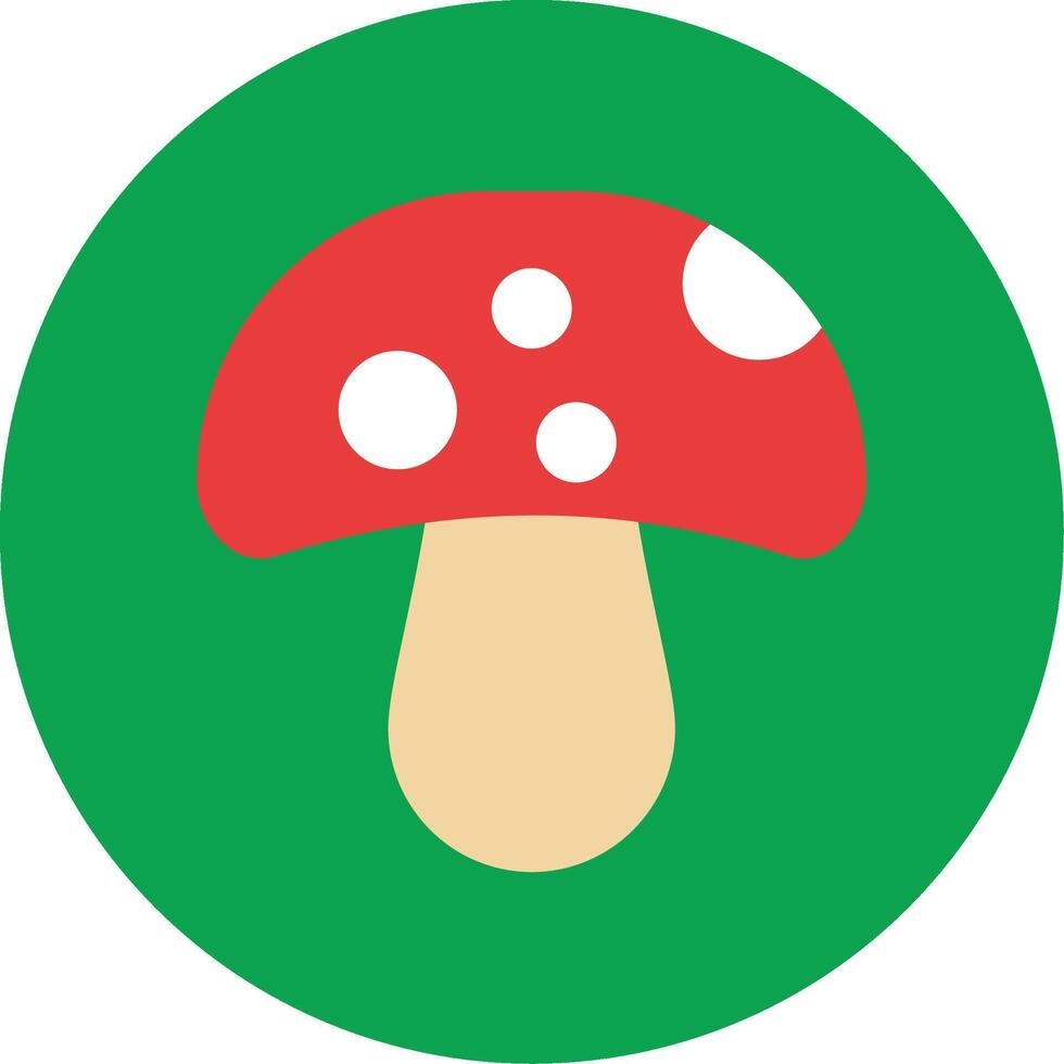 Mushrooms Colorful Icon vector
