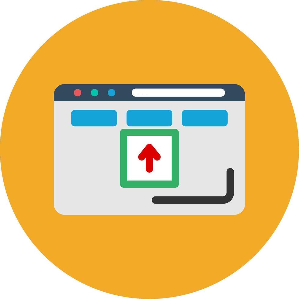 Drag And Drop Colorful Icon vector