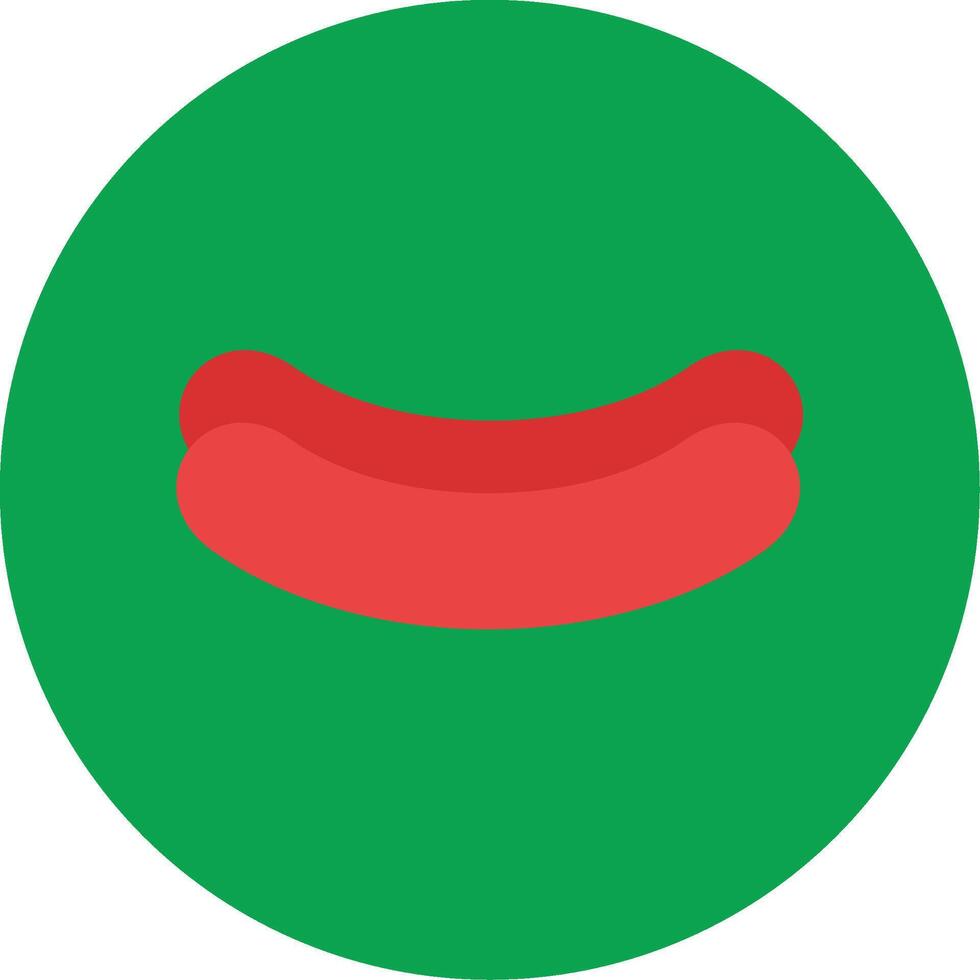 Sausage Colorful Icon vector