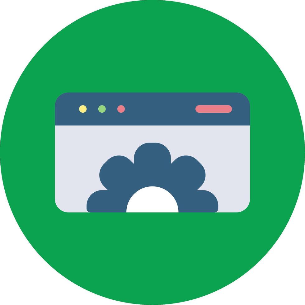 Web Optimization Colorful Icon vector