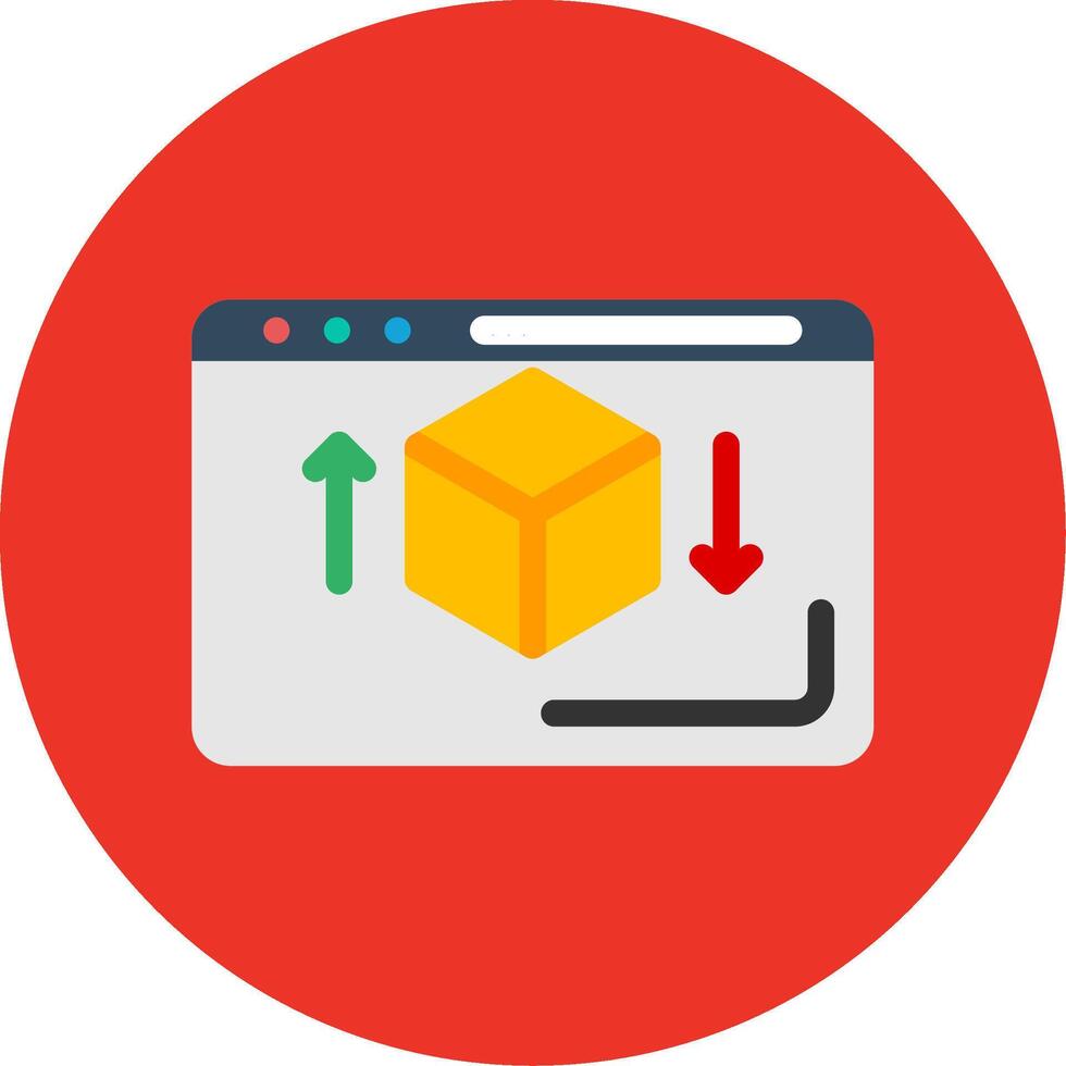 3d Colorful Icon vector