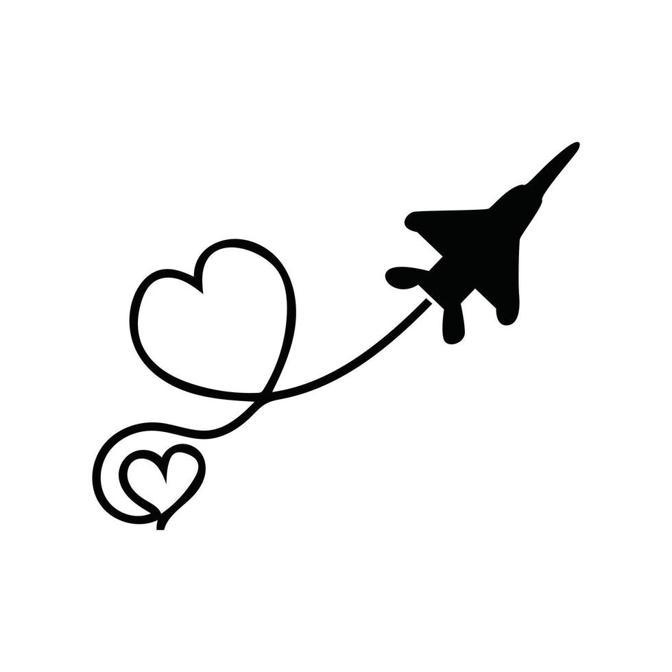 American Flag Jet Fighter Clipart illustration vector