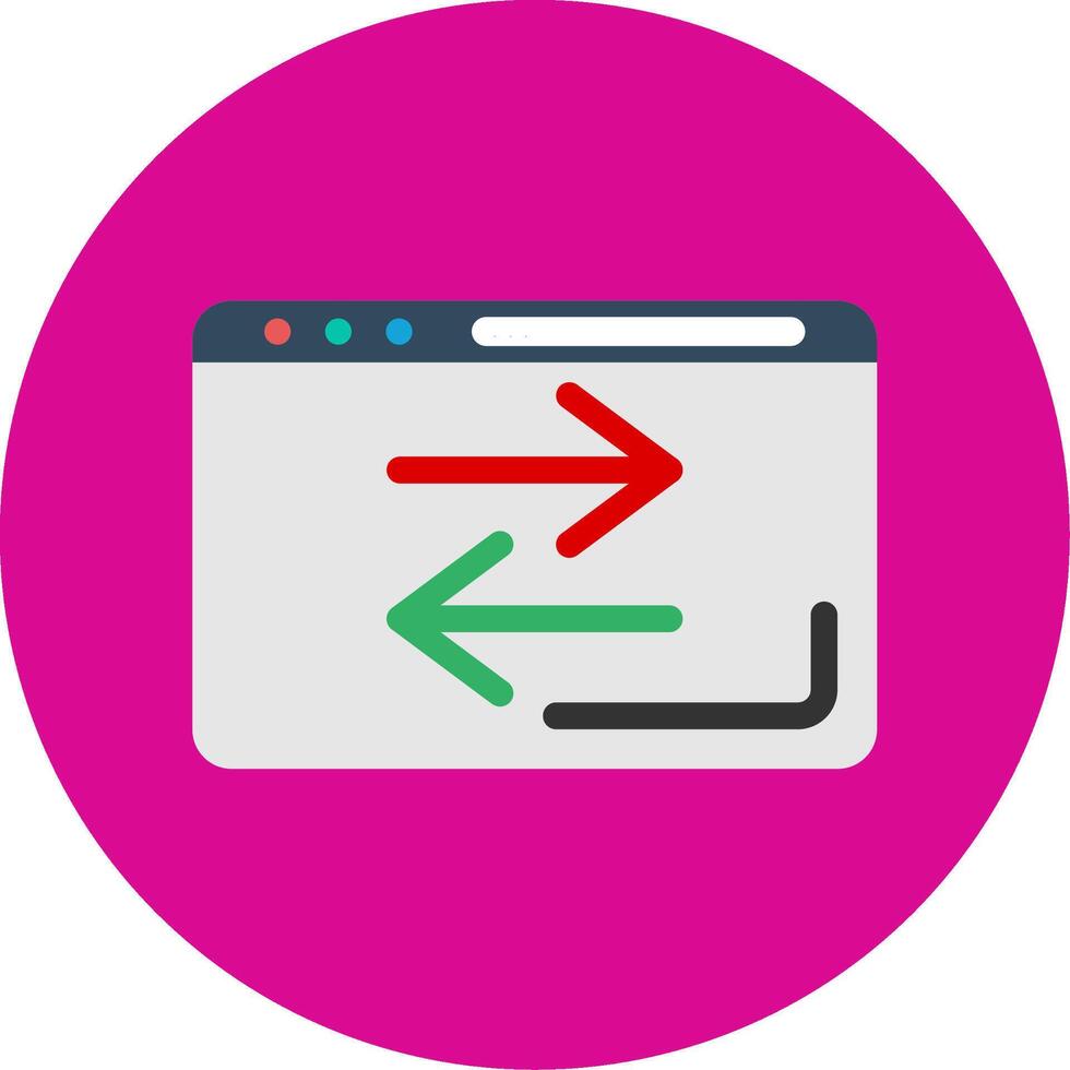 Transfer Colorful Icon vector