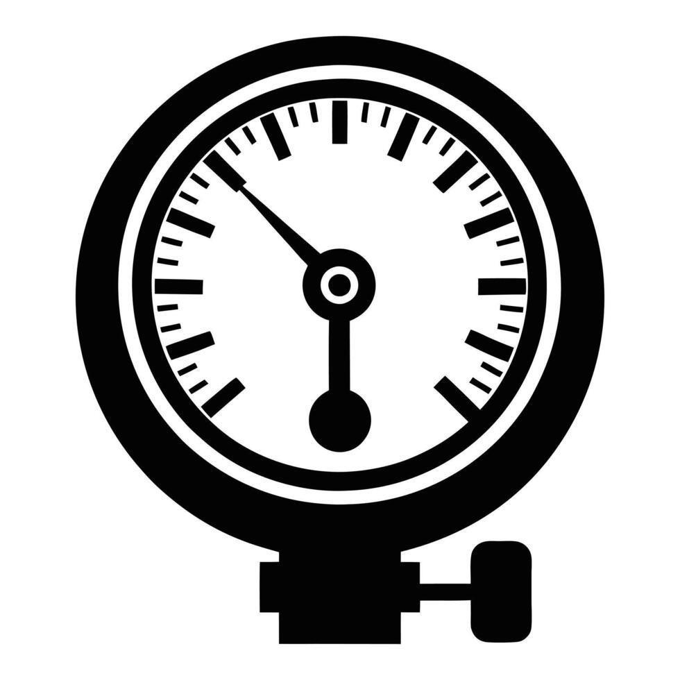 Pressure gauge icon vector