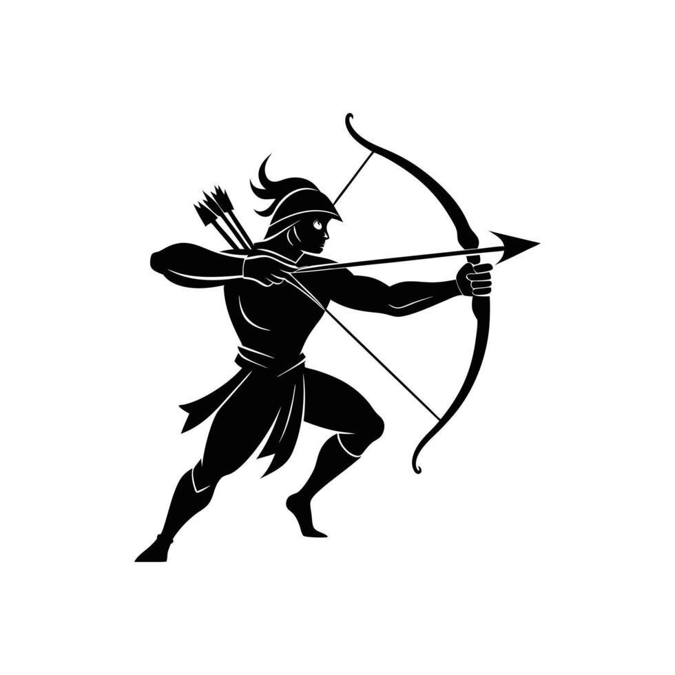 Hunter Silhouette Art for Outdoor Project vector