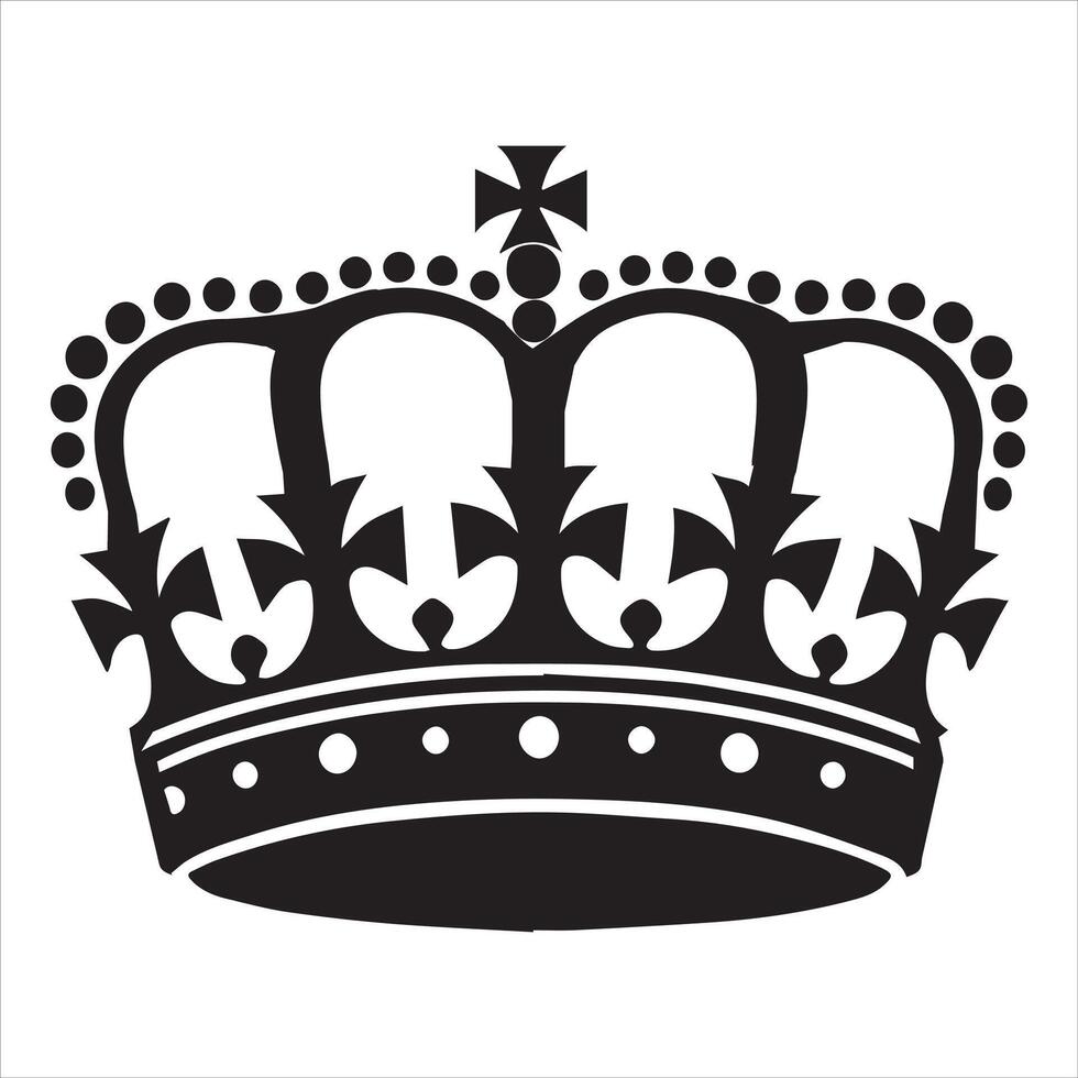 Regal Princess Crown Graphic Design for Parties vector