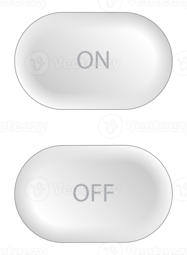 light grey button minimal 3d realistic png