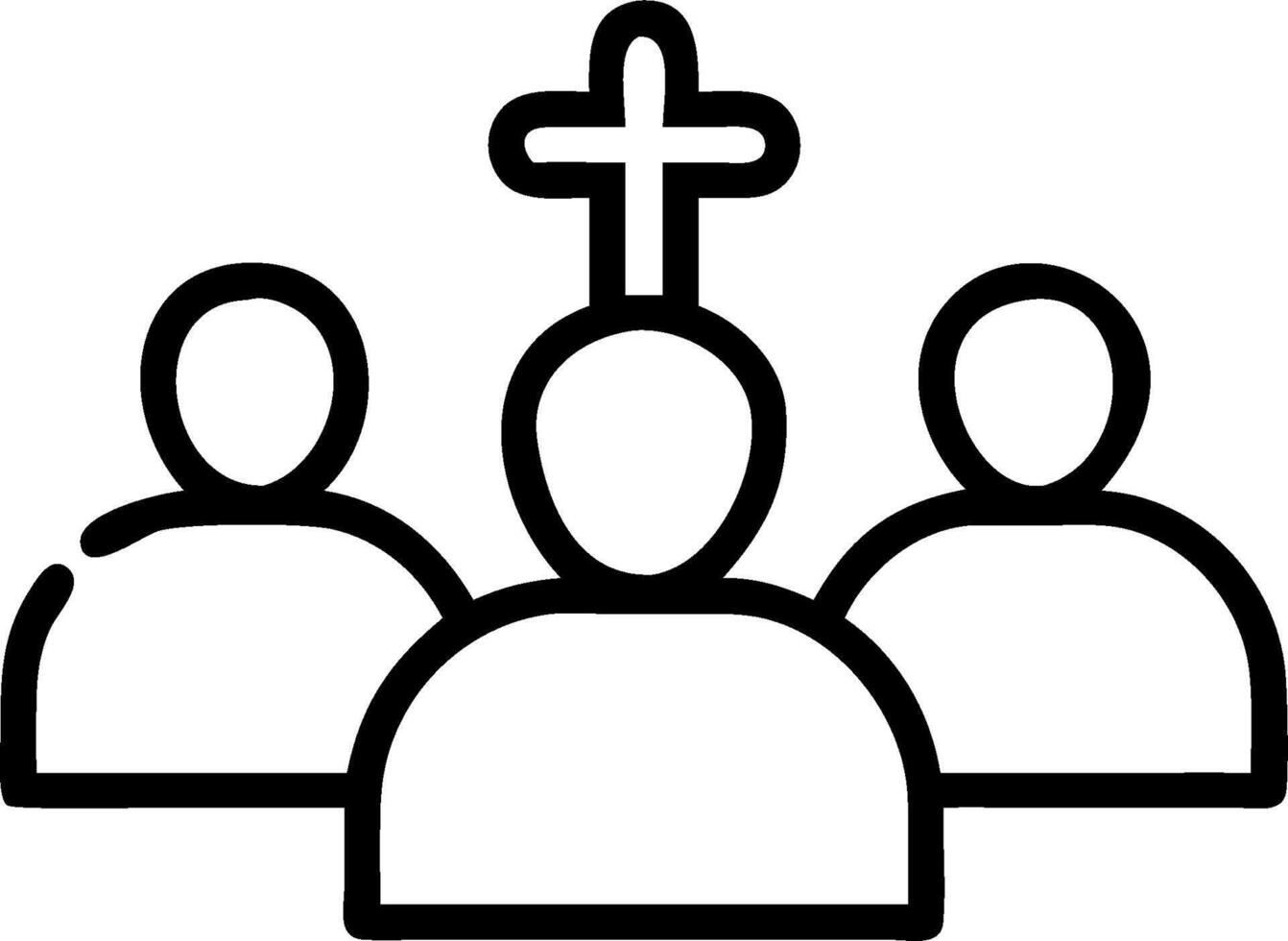 3D World Religion Day Panel Discussion concept as Panel of religious leaders from diverse backgrounds discussing harmony unity World Religion Day panel event copy space as 3D Icon vector