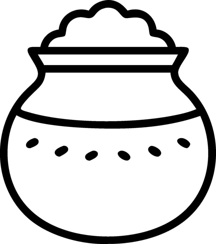 3D Traditional Pongal Pot concept as Isolated of a traditional Pongal pot overflowing with rice symbolizing abundance and gratitude perfect for infographic elements w vector
