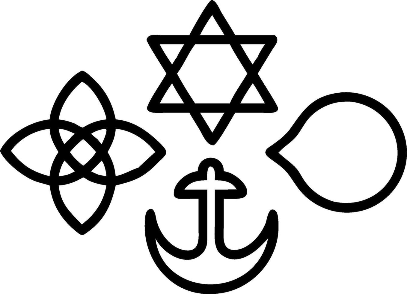 3D Soft Abstract Unity Symbols concept as Soft abstract digital art featuring unity symbols from various religions isolated on white ideal for infographics Adobe Stock advertisemen vector