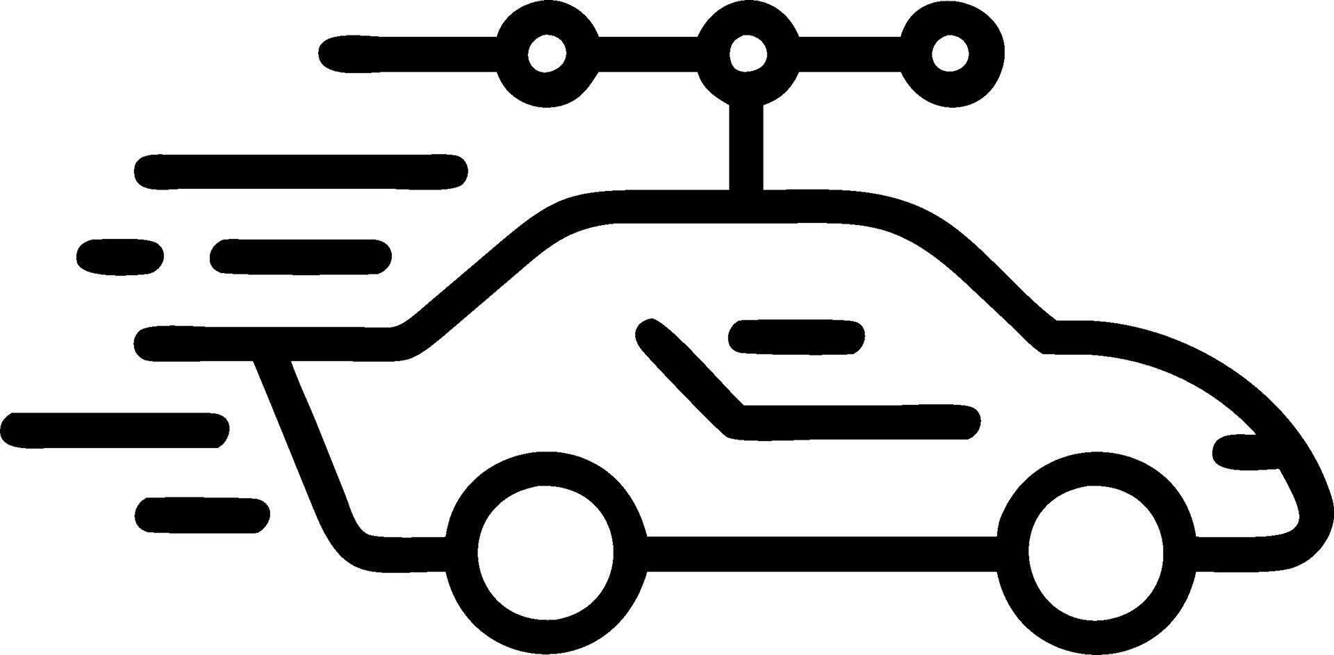 3D Soft abstract image of a futuristic car driving through a digital city with bokeh effects and copy space. concept as A sleek futuristic car speeds through a digitally rendered c vector
