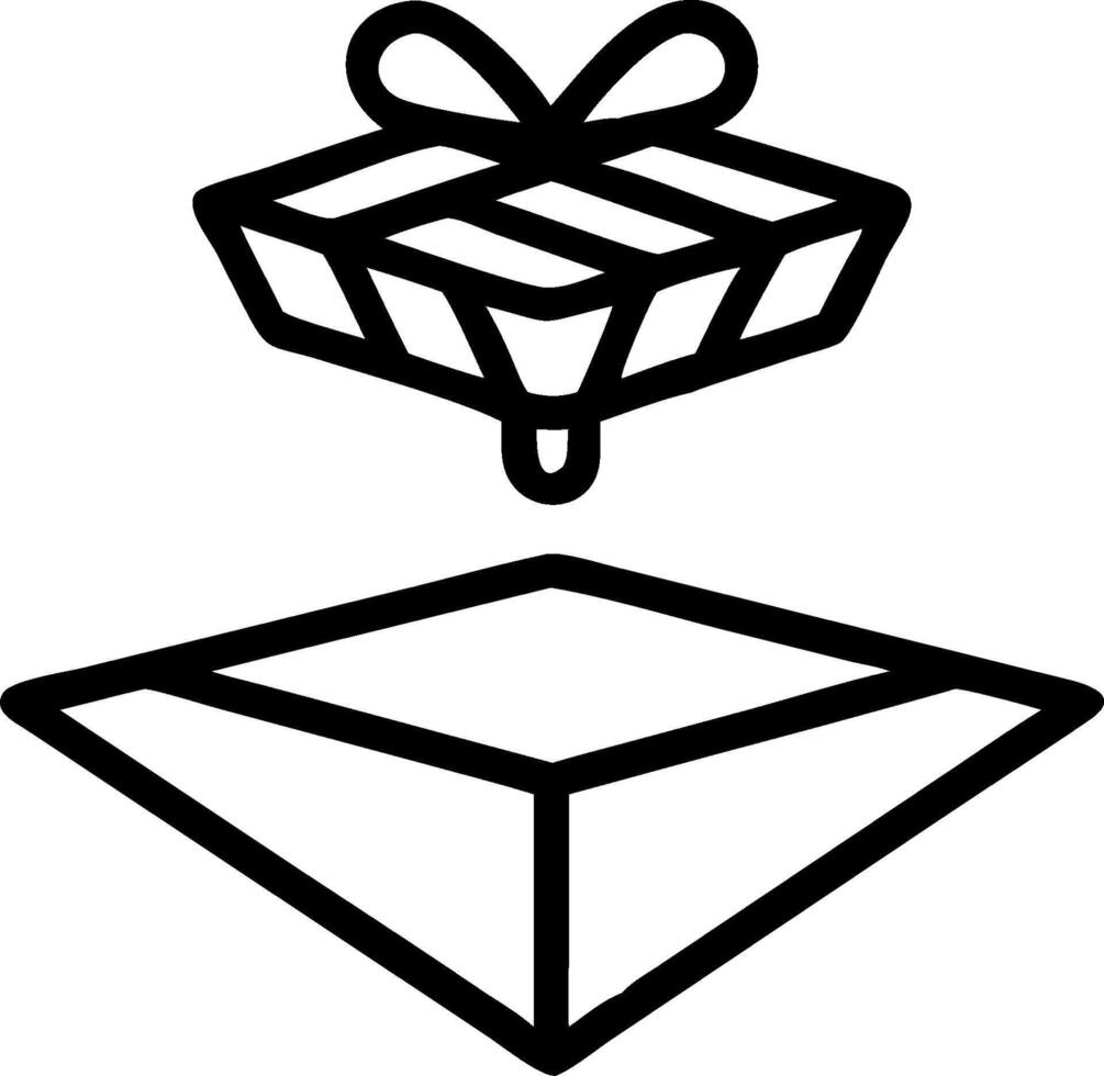 3D Reyes Magos Floating Gift concept as graphic of an ornate gift box levitating with festive patterns isolated on white perfect for infographics depicting Reyes Mago vector