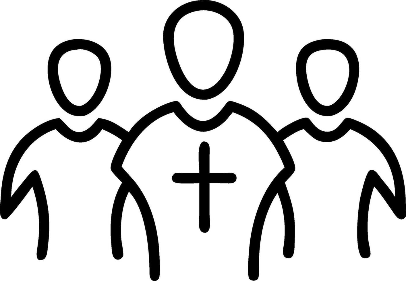 3D Portrait Unified Faith concept as Portrait close up of multiple individuals from different faiths standing together expressing unified faith and harmony for World Religion Day m vector