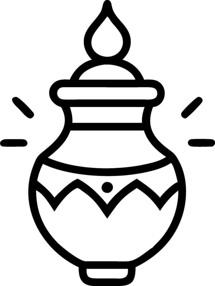 3D Pongal Lamp concept as Clean of traditional Pongal lamps kuthu vilakku glowing warmly symbolizing light and prosperity ideal for infographic icons and symbols. a vector