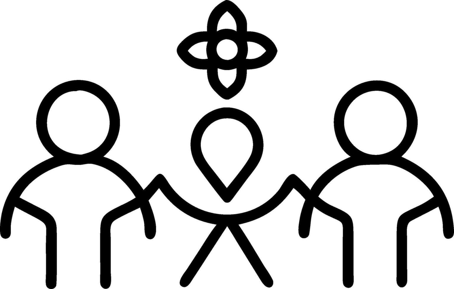 3D Plain Shared Faith Activities concept as Individuals from different religions participating in shared faith activities on a plain background symbolizing unity and mutual respect vector