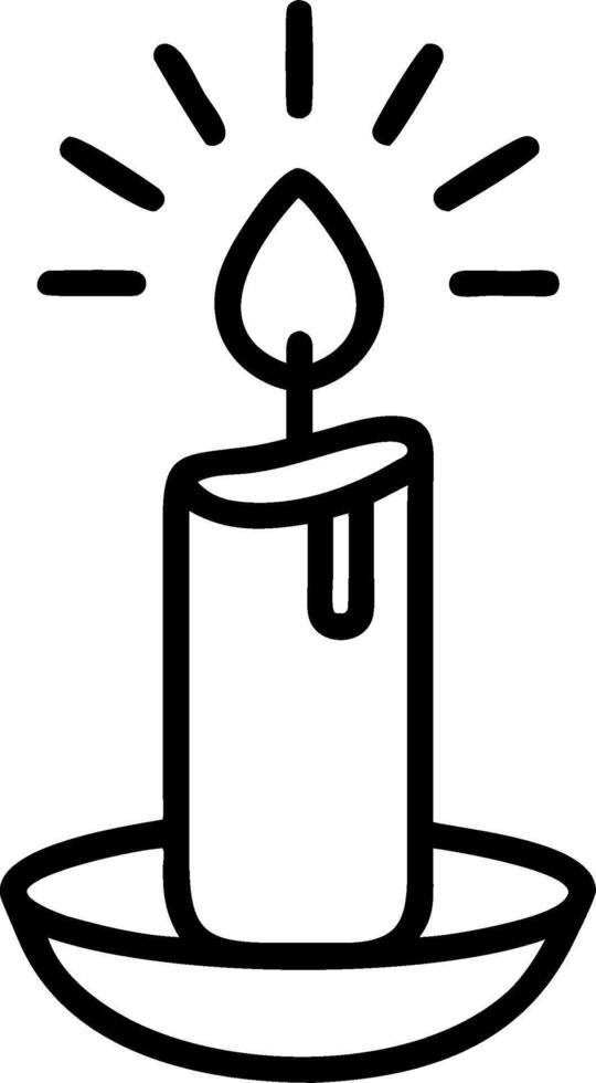 3D Plain dark background with a single illuminated candle symbolizing hope and epiphany with copy space concept as A plain dark background featuring a single illuminated candle sym vector