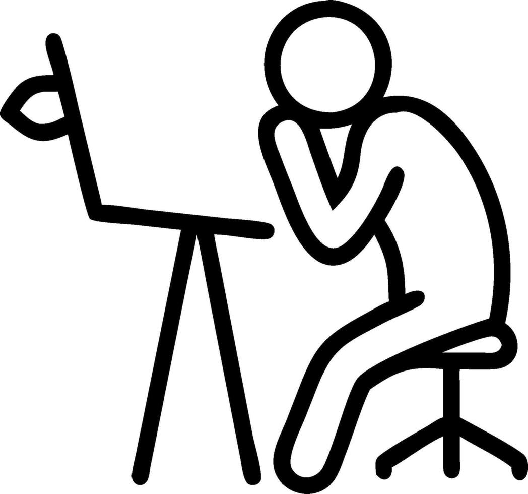 3D Person having a sudden idea while sketching in an artist studio with copy space concept as A candid shot of an artist in their studio sketching and suddenly experiencing a burst vector