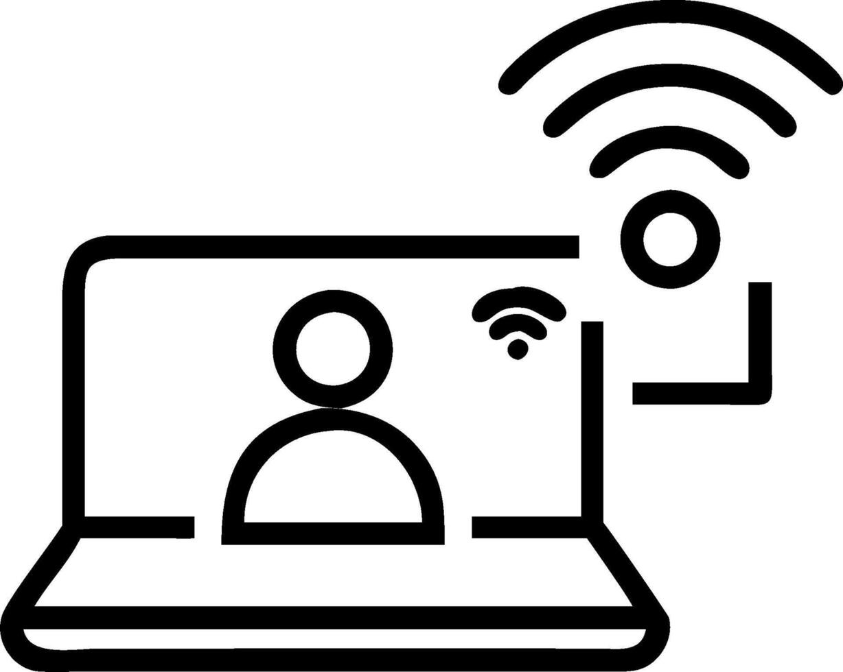 3D Patient and doctor interacting via telemedicine in home office concept as Patient and doctor interact through telemedicine platform on laptop in home office showcasing personali vector