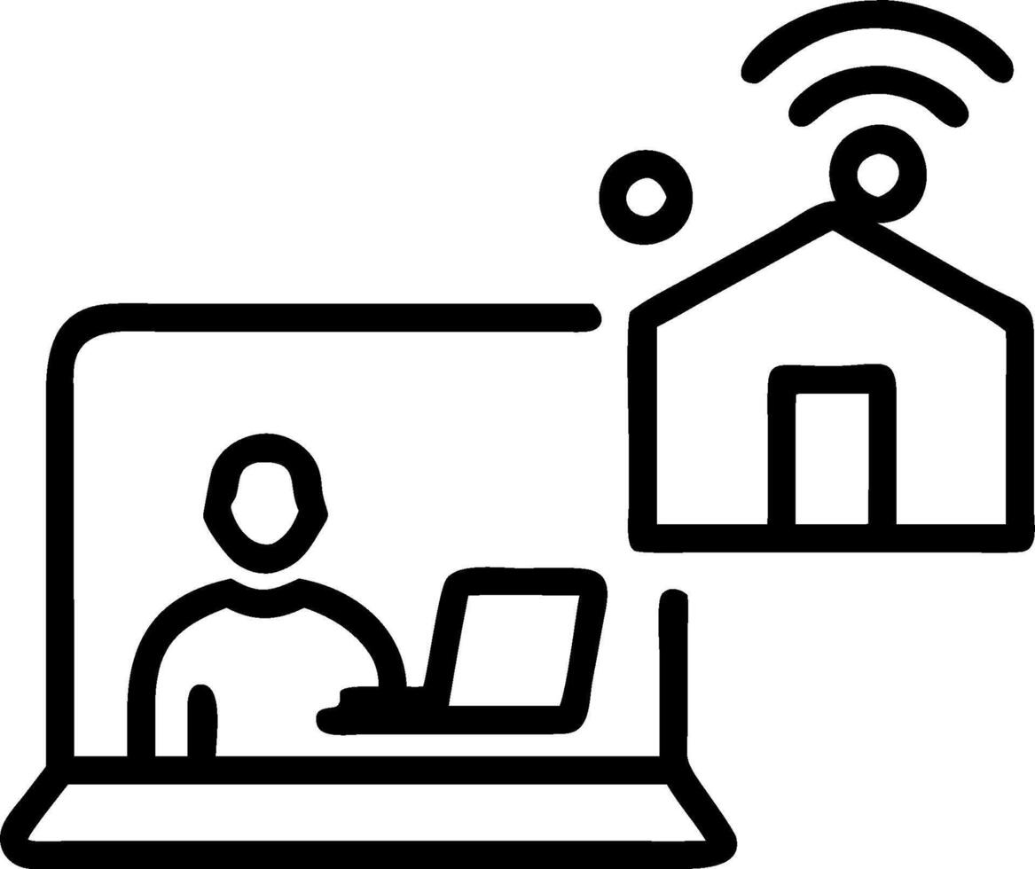3D Patient and doctor interacting via telemedicine in home office concept as Patient and doctor interact through telemedicine platform on laptop in home office showcasing personali vector