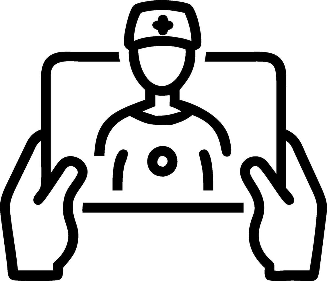 3D Nurse conducting remote health check up in patient home ample copy space concept as Nurse conducts a remote health check up using telemedicine tools in patient home emphasizing vector