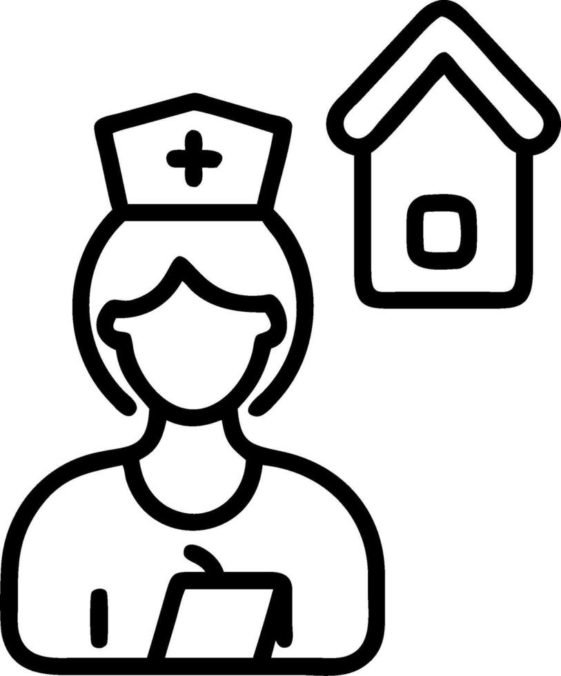 3D Nurse conducting remote health check up in patient home ample copy space concept as Nurse conducts a remote health check up using telemedicine tools in patient home emphasizing vector