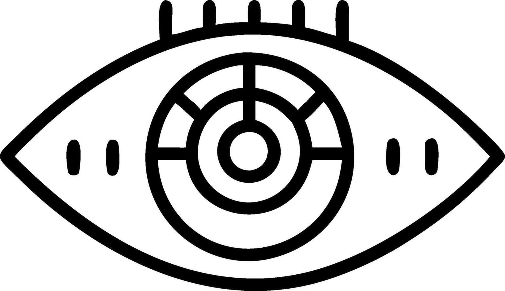 3D Macro shot of eye with digital data reflected in iris with copy space concept as Close up human eye with digital data or binary code reflected iris. Image symbolizes connection vector