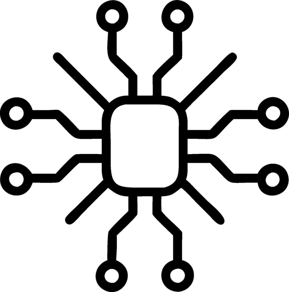 3D Macro image of circuit board with organic elements symbolizing fusion of technology and biology with copy space concept as Close up circuit board intertwined organic elements li vector