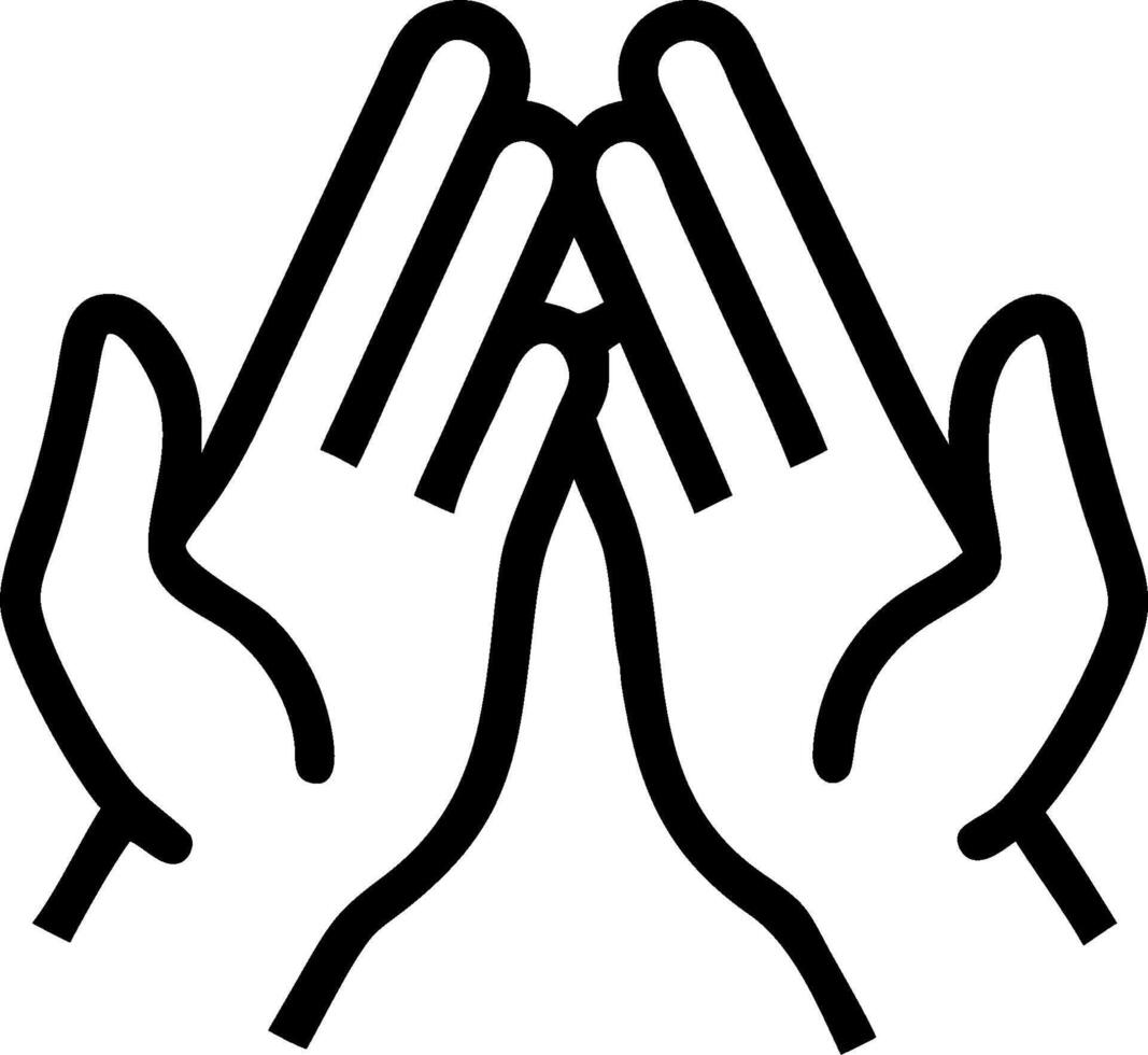 3D Interfaith Peace Hands concept as illustration of hands from different faiths forming a peace sign symbolizing unity harmony World Religion Day banner as 3D Icon isolated vector