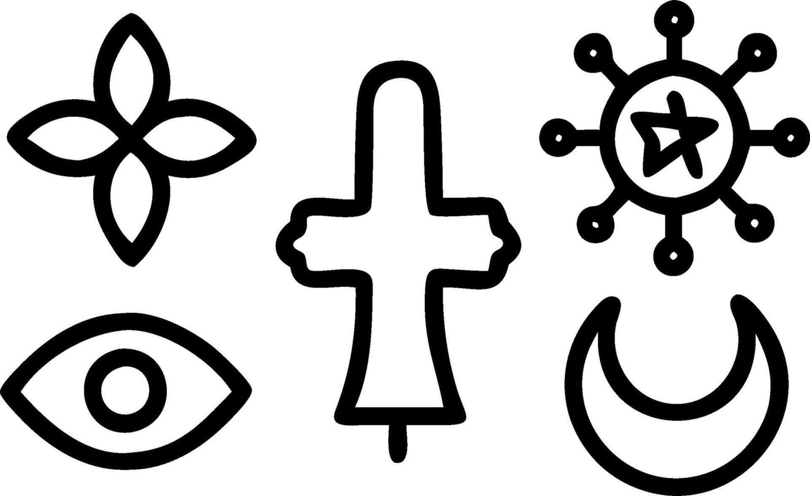 3D Glossy Cultural Symbols Collage concept as Collage of glossy cultural symbols from various religions on a plain background representing unity and diversity for World Religion Da vector