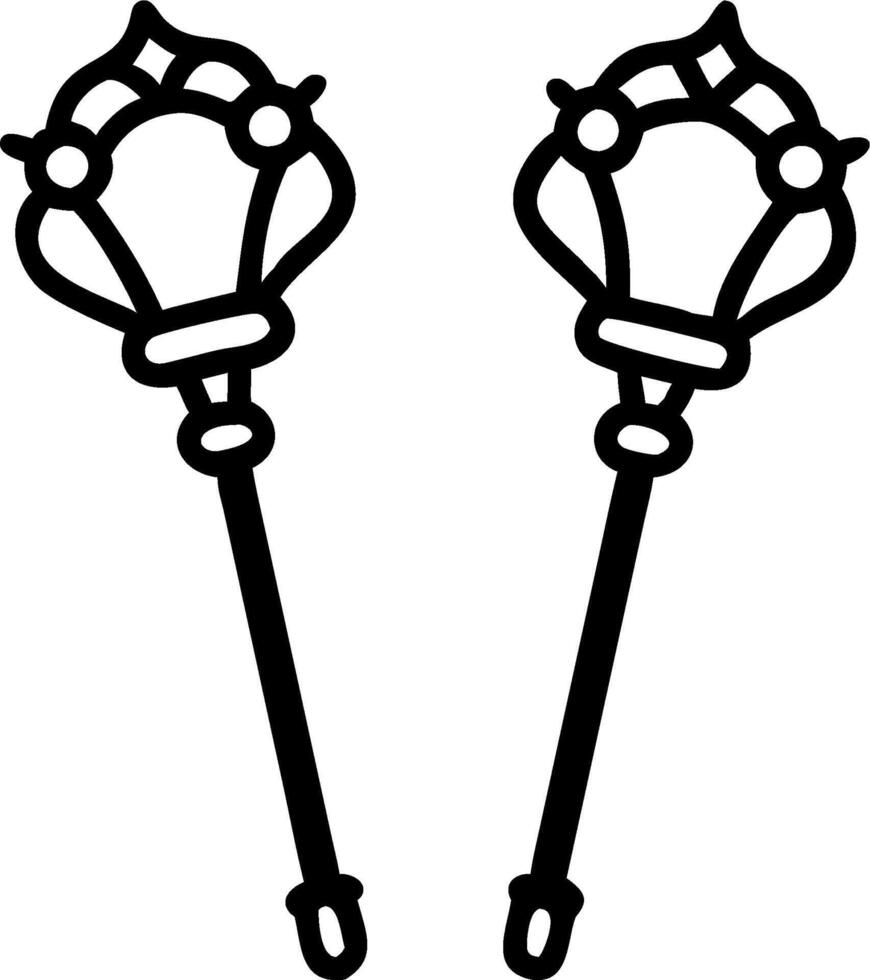 3D Close up of Reyes Magos ceremonial scepters with copy space concept as Detailed close up of Reyes Magos ceremonial scepters highlighting their ornate designs and symbolic signif vector