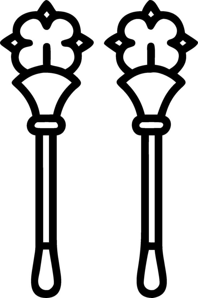 3D Close up of Reyes Magos ceremonial scepters with copy space concept as Detailed close up of Reyes Magos ceremonial scepters highlighting their ornate designs and symbolic signif vector