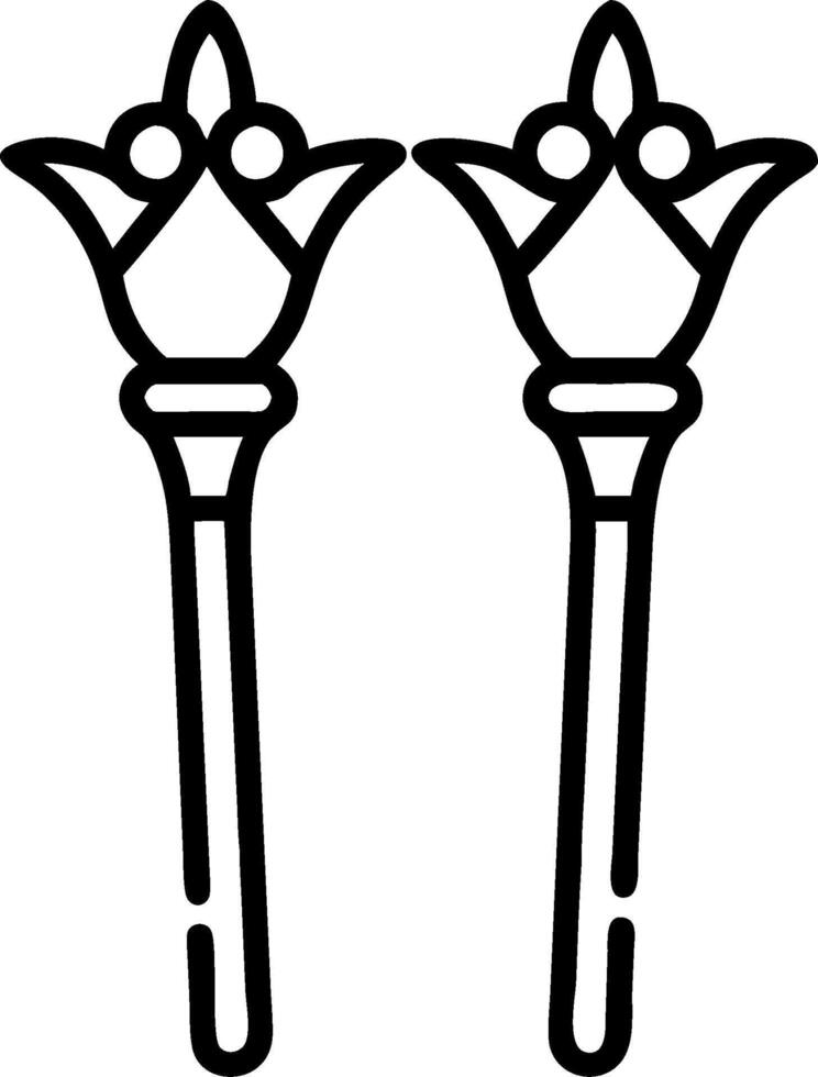 3D Close up of Reyes Magos ceremonial scepters with copy space concept as Detailed close up of Reyes Magos ceremonial scepters highlighting their ornate designs and symbolic signif vector